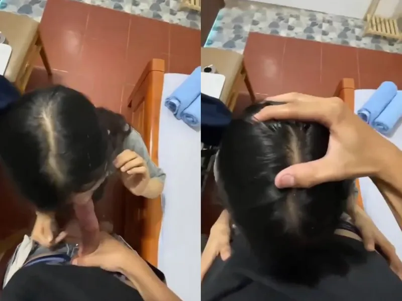 Xin má qua nhà bạn học thêm, nữ học sinh c3 bị thằng bồ xả tinh trùng vào mồm