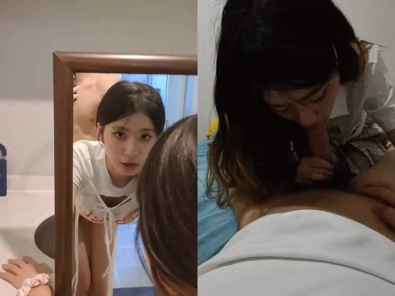 Chị tỷ thiên thần doggy trước gương siêu sướng